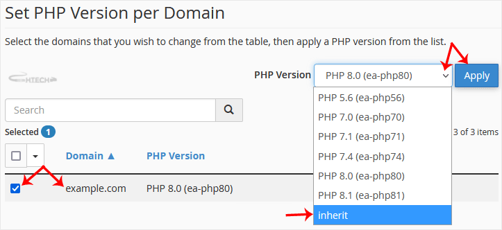 cpanel-multiphp-select-domain-full-reset.gif